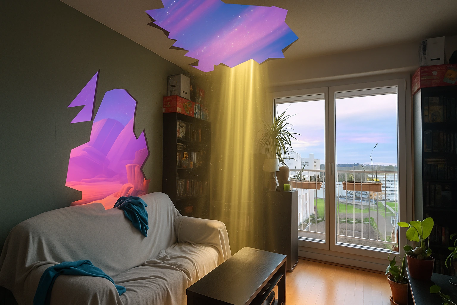 Illustration de l'utilisation de la réalité mixte comparativement à la réalité augmentée